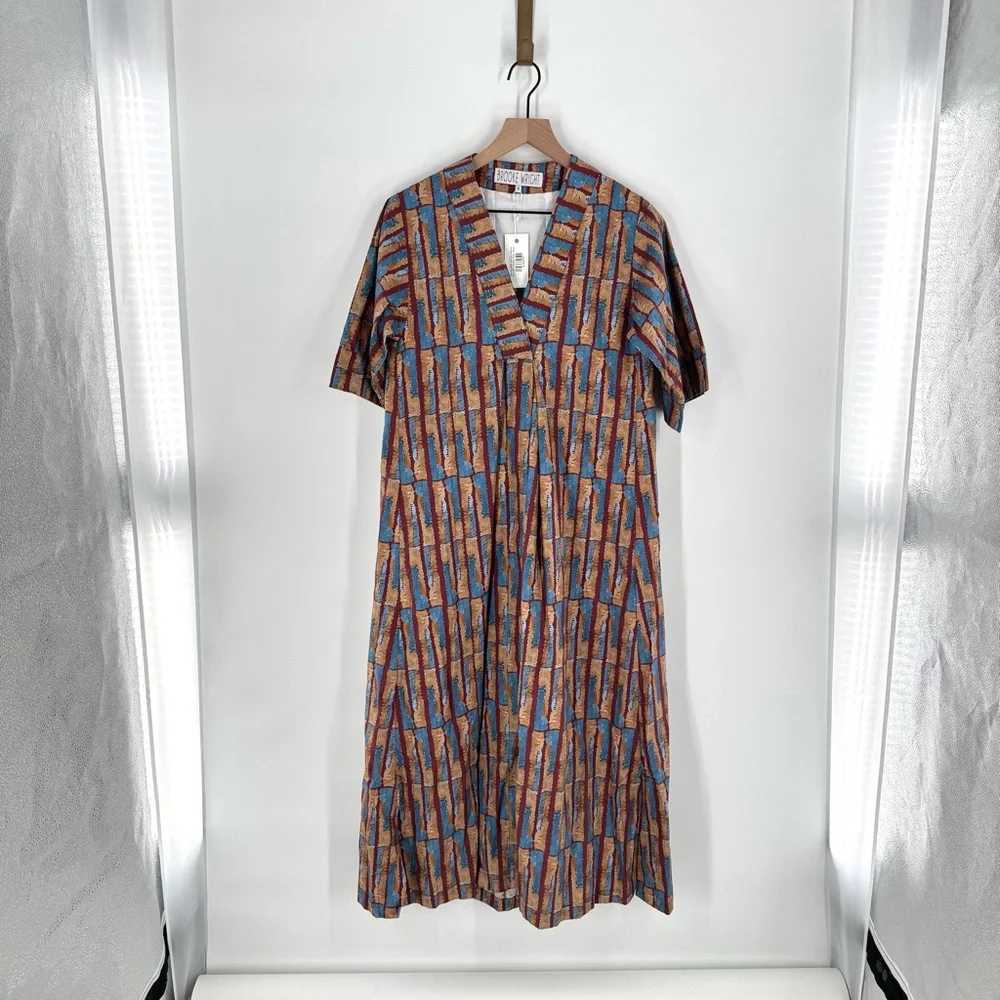 NEW! BROOKE WRIGHT Henrietta Caftan in Golden Rod Size‎ Small
